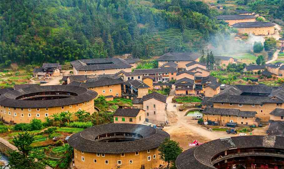 福建最原始的土樓，南靖河坑